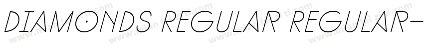 Diamonds Regular Regular字体转换